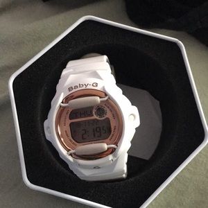 White and rose-gold Baby-gshock